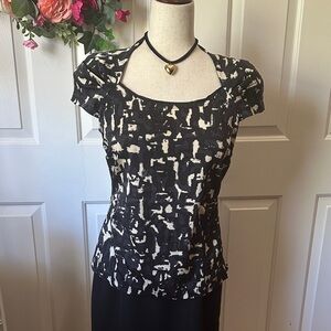 Ann Taylor | Silky Abstract Patterned Blouse | Size: 6
